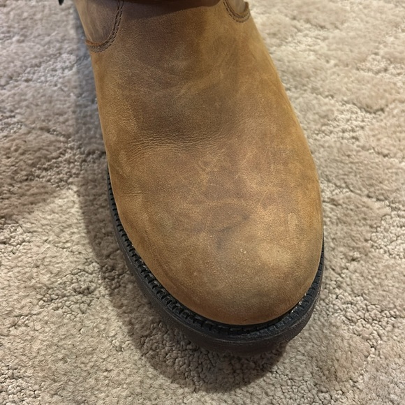 Ariat Womens Brown Leather Buckle Engineer Moto Boots Size 8.5 B Style 10011831 - Picture 5 of 6